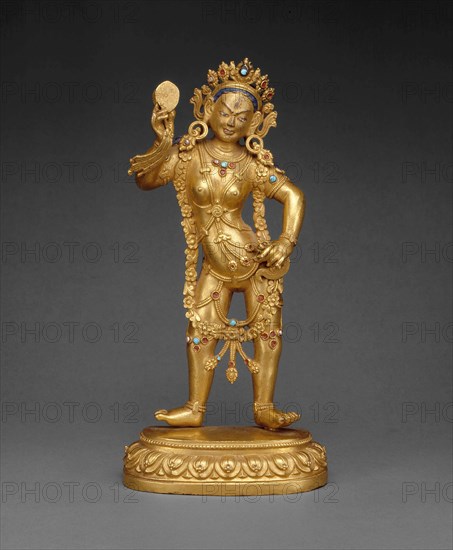 Tantric Enlightened Being (Vajrayogini) Queen of Bliss (Dechen Gyalmo), 18th century.