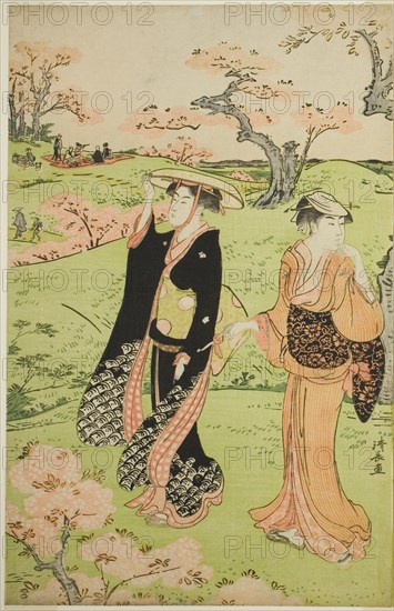 Cherry Blossom Viewing at Asuka Hill, c. 1787.