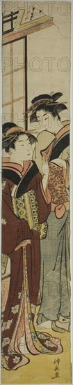Geisha Talking to Her Maid, c. 1782.
