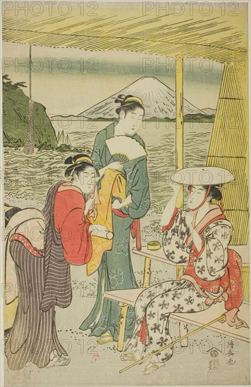 Visitors to Enoshima, c. 1789.