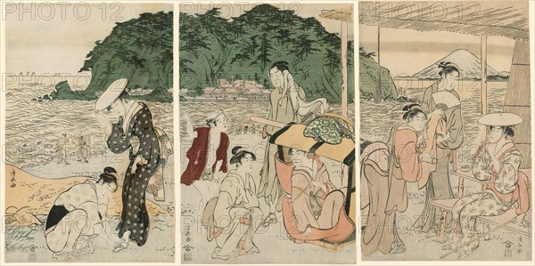 Visitors to Enoshima, c. 1789.