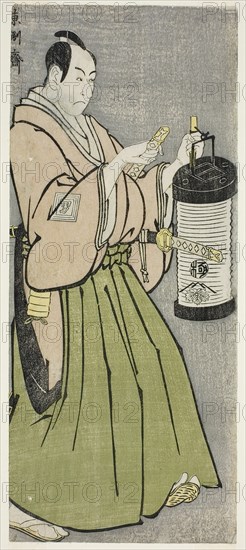 The Actor Ichikawa Omezo I as Tomita Hyotaro (Shodai Ichikawa Omezo no Tomita Hyotaro), 1794 (Kansei 6).