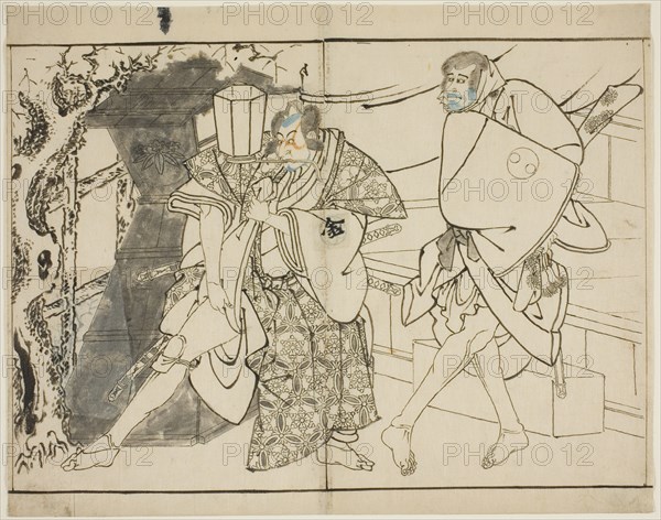 The Actors Arashi Ryuzo and Morita Kanya VIII, 1794.