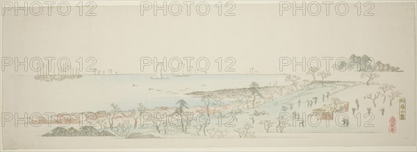 View of Goten Hill (Gotenyama no zu), from the series "Thirteen Views of the Environs of Edo", c. 1837/44.