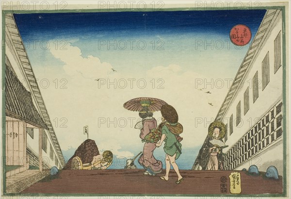 Kasumigaseki, from the series "Famous Places in the Eastern Capital (Toto meisho)", c. 1832/33.