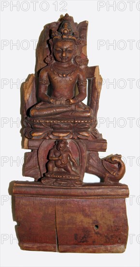 Fragment Depicting a Tathagata, 12th century.