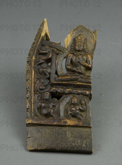 Fragment Depicting a Tathaghata, 12th century.