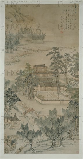 Mansion by the River, Qing dynasty (1644-1911), 1810.