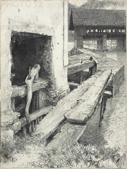 Sluice, 1885.