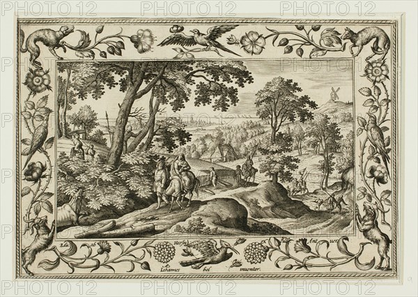 The Flight into Egypt, from Landscapes with Old and New Testament Scenes and Hunting Scenes, 1584.