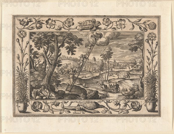 Jacob's Dream, from Landscapes with Old and New Testament Scenes and Hunting Scenes, 1584.