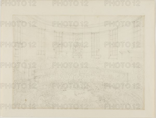 Study for Royal Cock Pit, from Microcosm of London, c. 1808.