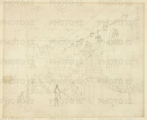 Study for Chapel of the Philanthropic Society, from Microcosm of London, c. 1809.