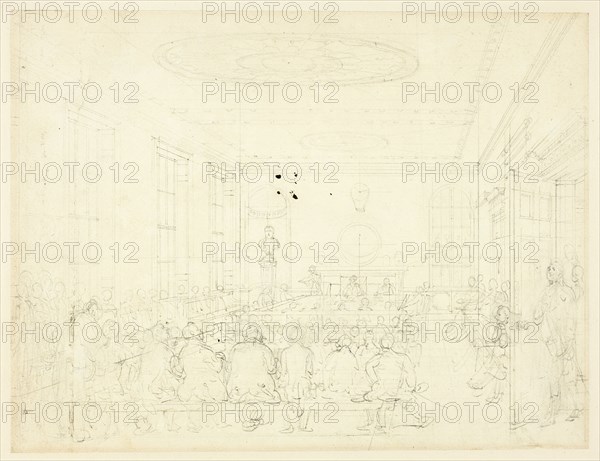 Study for Society for the Encouragement of Agriculture, from Microcosm of London, c. 1809.