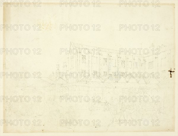 Study for Leaden Hall Market, from Microcosm of London, c. 1809.