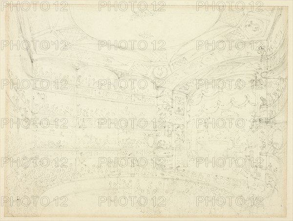 Study for Royal Circus, from Microcosm of London, c. 1809.