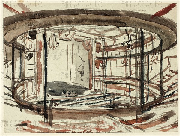 Study for Sadlers Wells Theater, c. 1809.