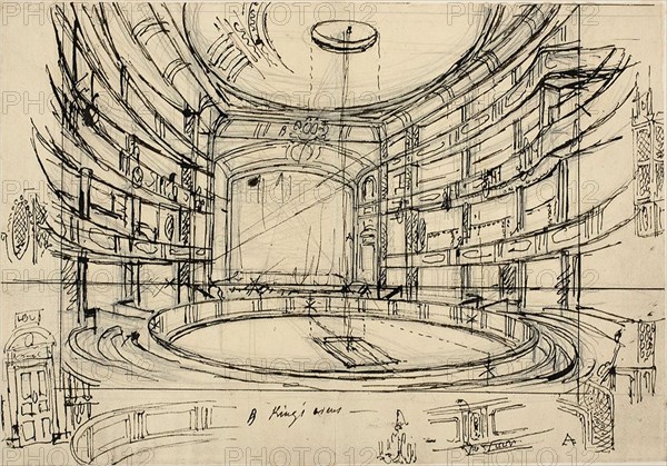 Study for King's Circus, c. 1809.