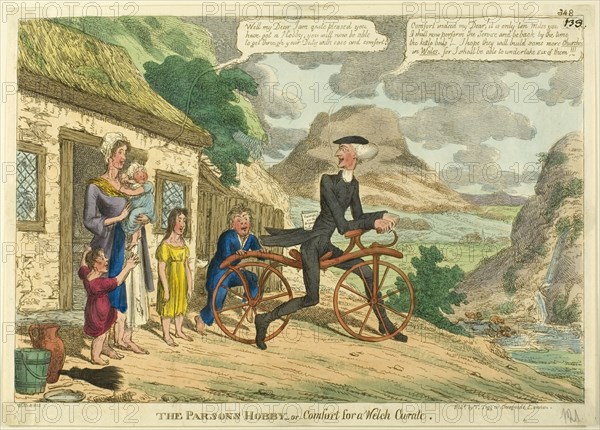 The Parson's Hobby, or Comfort for a Welch Curate, 1819.