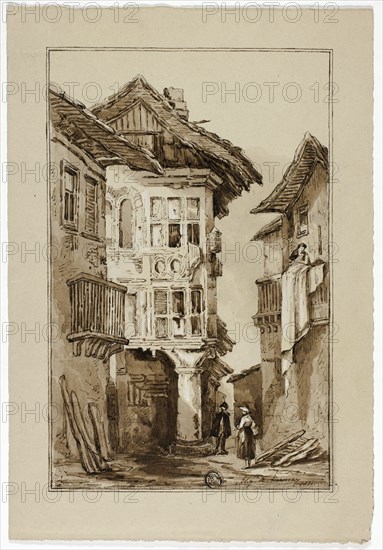 Rustic Street Scene, 1831.