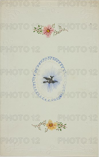 Untitled Valentine (Silver Dove), c. 1850.