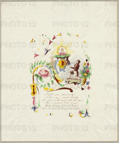 I Tell You Sincerely (Valentine), c. 1840.