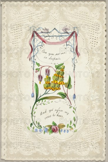 Can You See Me in Despair? (Valentine), c. 1840.