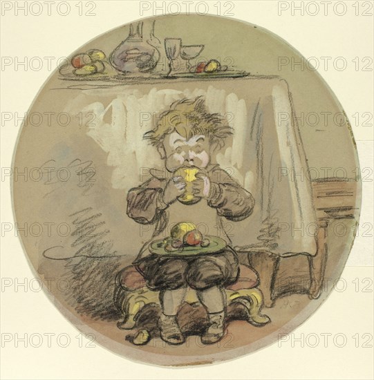 Boy Eating Fruit, n.d.