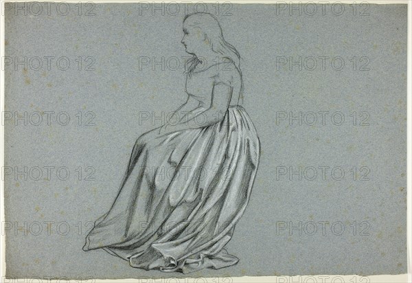 Profile of a Seated Woman, n.d.