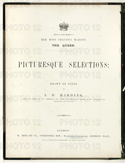 Picturesque Selections: Text Page, from Picturesque Selections, c. 1860.