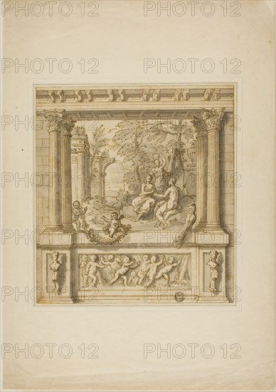 Wall Decoration with Story of Egeria & Numa Pompilius, 1695/1734.