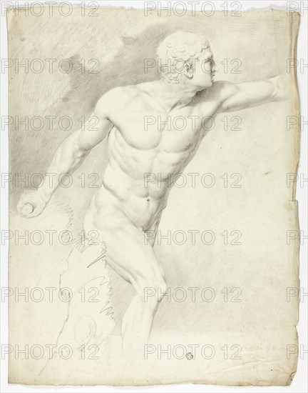 The Borghese Gladiator from the Statue in Rome, 1774.