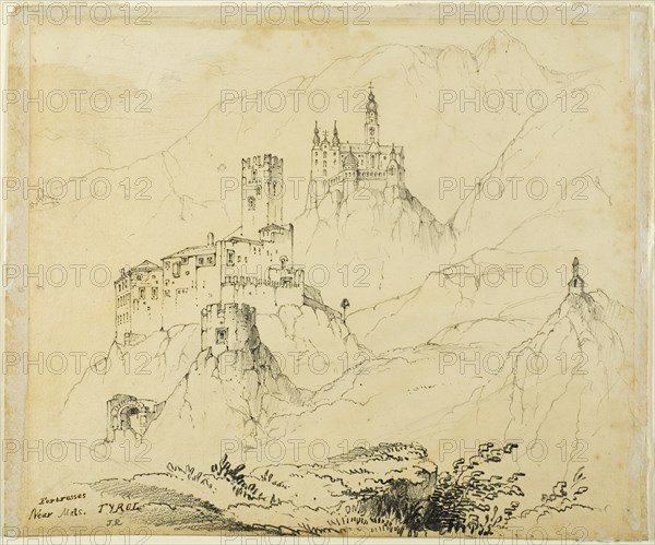 Fortresses in Tyrol, near Mals (recto); Castle in Lenzburg (verso), 1839/1900.
