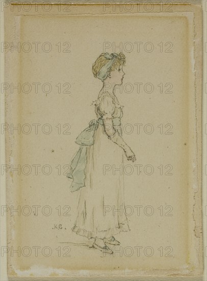 Young Girl with Blue Ribbons, n.d.