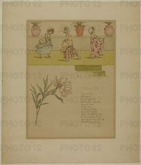 Study for Tip a Toe, from Marigold Garden, 1885.