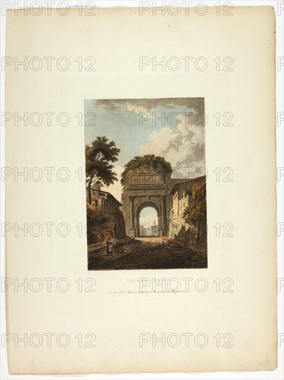 Titus's Arch, plate ten from the Ruins of Rome, published March 1, 1796.
