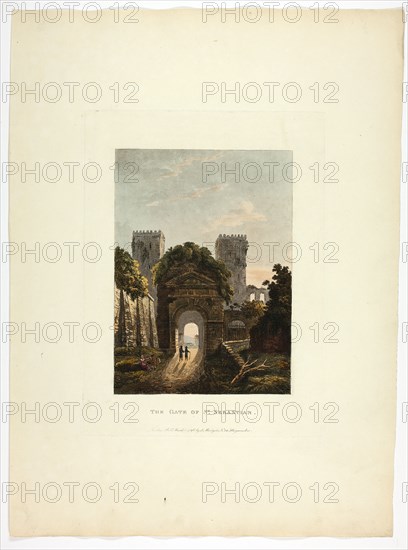 The Gate of St. Sebastian, plate seventeen from the Ruins of Rome, published March 1, 1796.