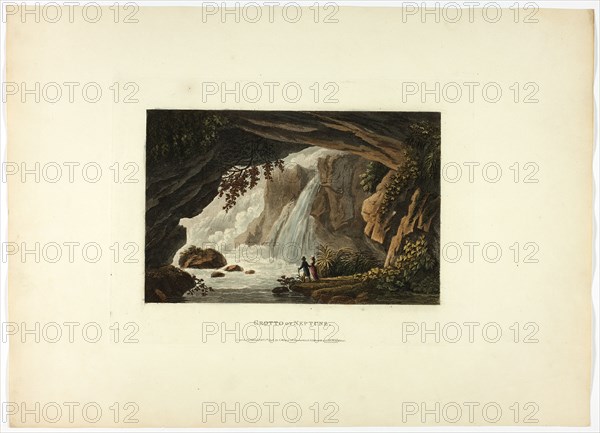 Grotto of Neptune, plate twenty-three from the Ruins of Rome, published February 1, 1798.