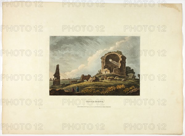 Temple of Hope, plate twenty-four from the Ruins of Rome, published February 1, 1798.