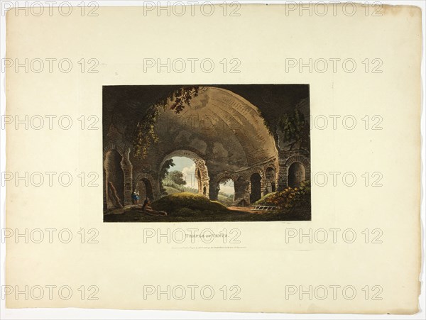 Temple of Venus, plate thirty-eight from the Ruins of Rome, published February 1, 1798.