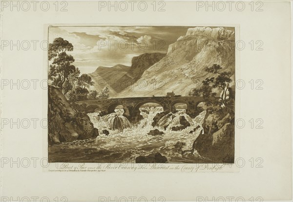 Pont y Pair Over the River Conway Above Llanrwst in the County of Denbigh, 1776.