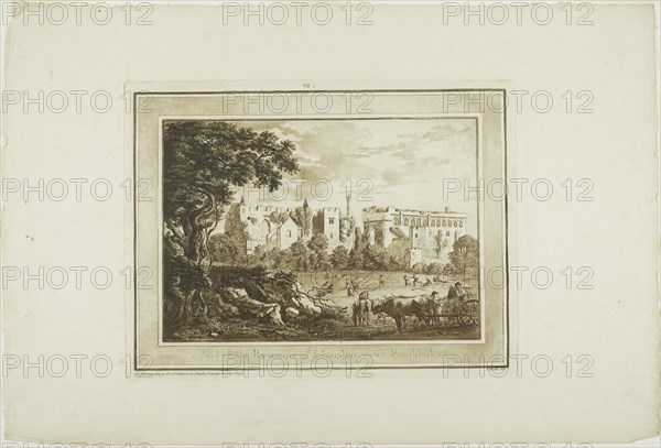 Part of the Remains of Llanphor, near Pembroke, from Twelve Views in Aquatinta from Drawings taken on the Spot in South Wales, 1773-75.