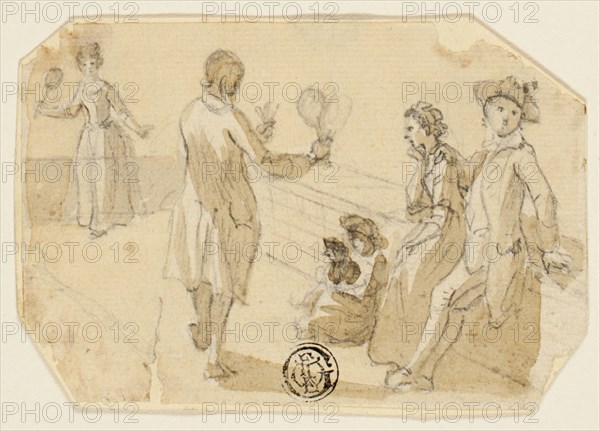 Couple Playing Shuttlecock and Battledore, 1760/99.