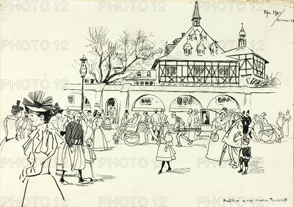 Sketch in the Midway Plaisance, 1893.