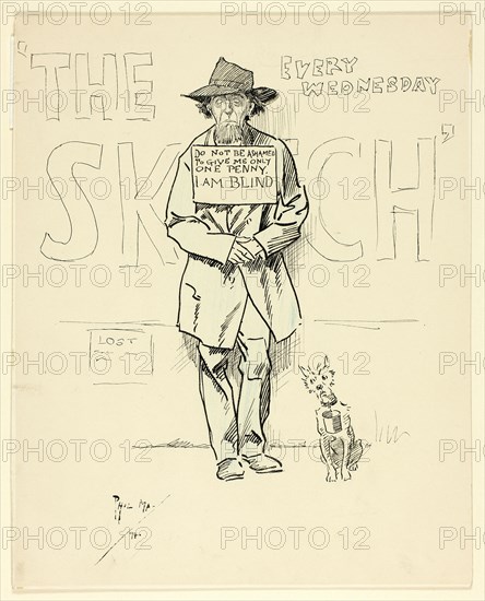 Blind Beggar and Dog, 1894.