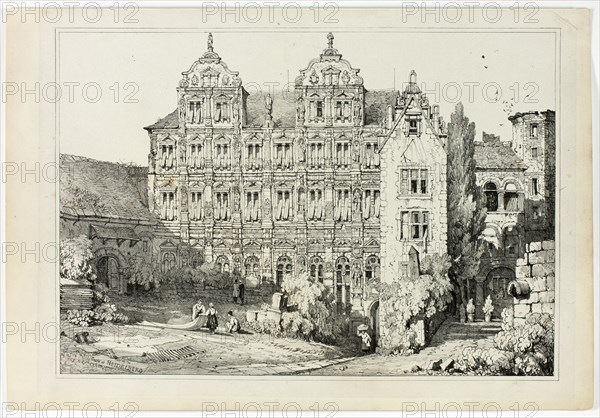 Part of the Castle at Heidelberg, 1833.