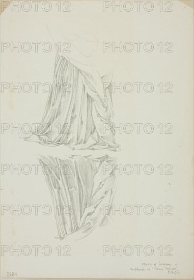 Draped Figure and Reflection, study for Mirror of Venus, c. 1873-77.