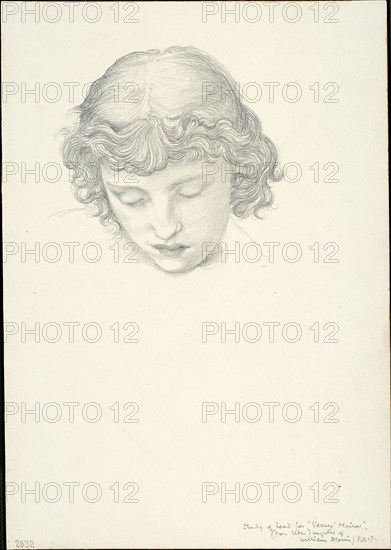 Study for Mirror of Venus: Head, c. 1873-77.
