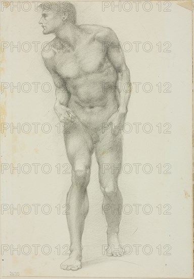 Standing Nude Male with Face in Profile, c. 1873-77.