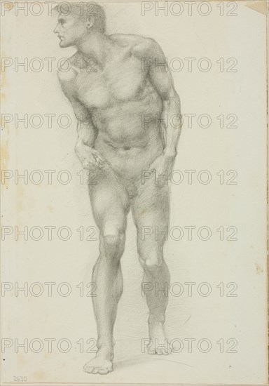 Standing Nude Male with Face in Profile, c. 1873-77.
